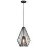 Z-Lite 1 Light Mini Pendant in Bronze Finish