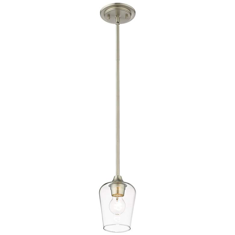 Image 4 Z-Lite 1 Light Mini Pendant in Brushed Nickel Finish more views