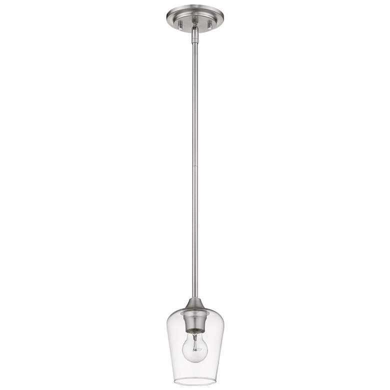 Image 6 Z-Lite 1 Light Mini Pendant in Brushed Nickel Finish more views
