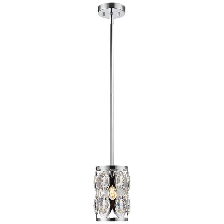 Image 1 Z-Lite 1 Light Mini Pendant in Chrome Finish