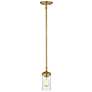 Z-Lite 1 Light Mini Pendant in Foundry Brass Finish