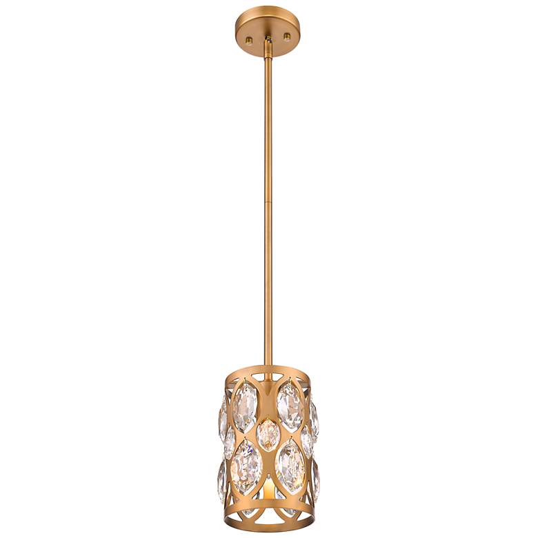 Image 3 Z-Lite 1 Light Mini Pendant in Heirloom Brass Finish more views