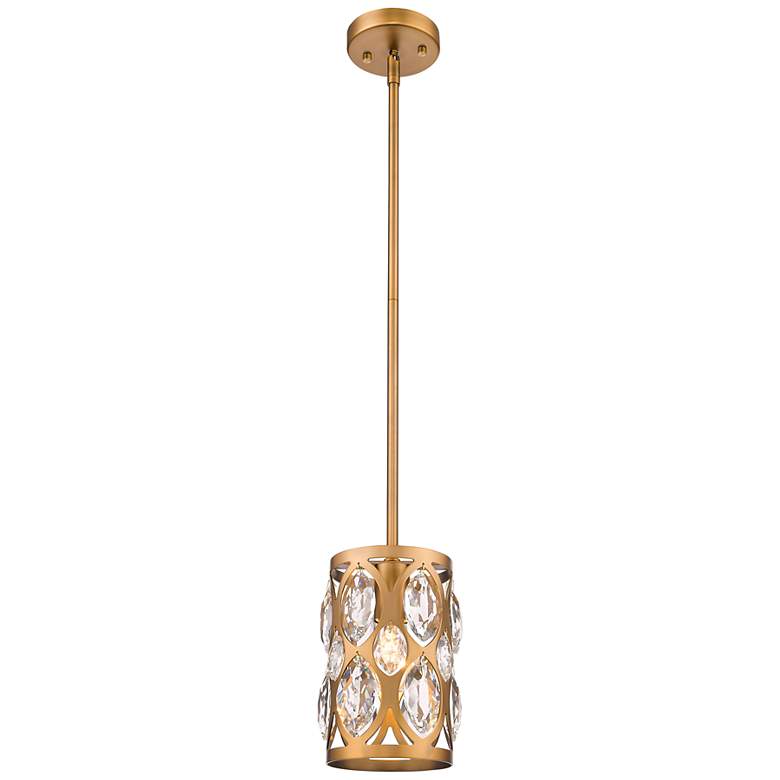 Image 4 Z-Lite 1 Light Mini Pendant in Heirloom Brass Finish more views
