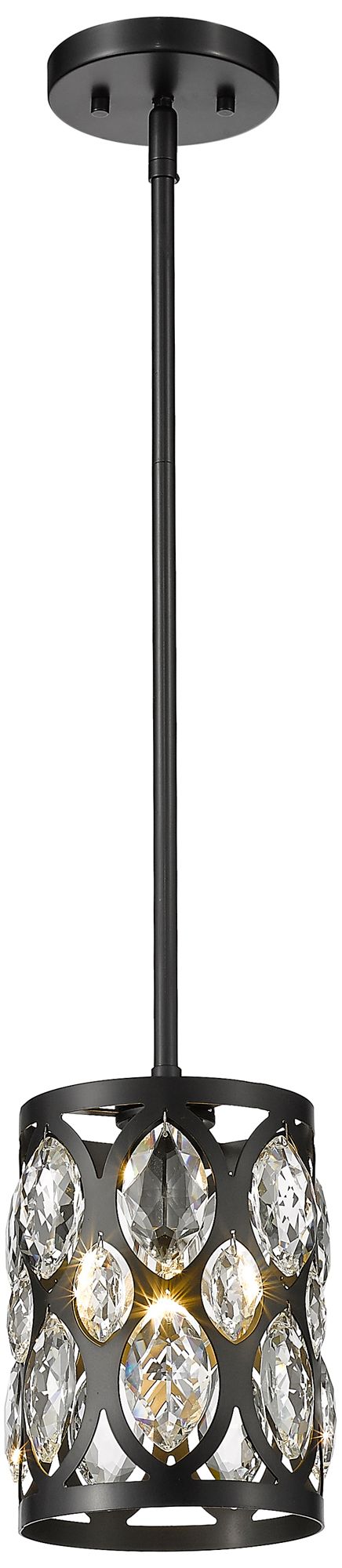 Image 5 Z-Lite 1 Light Mini Pendant in Matte Black Finish more views