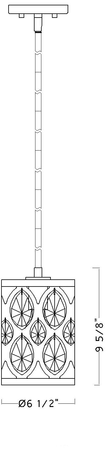 Z-Lite 1 Light Mini Pendant in Matte Black Finish