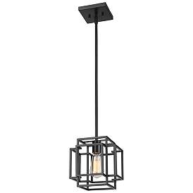 Image1 of Z-Lite 1 Light Mini Pendant in Matte Black Finish