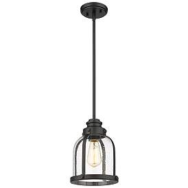 Image1 of Z-Lite 1 Light Mini Pendant in Matte Black Finish