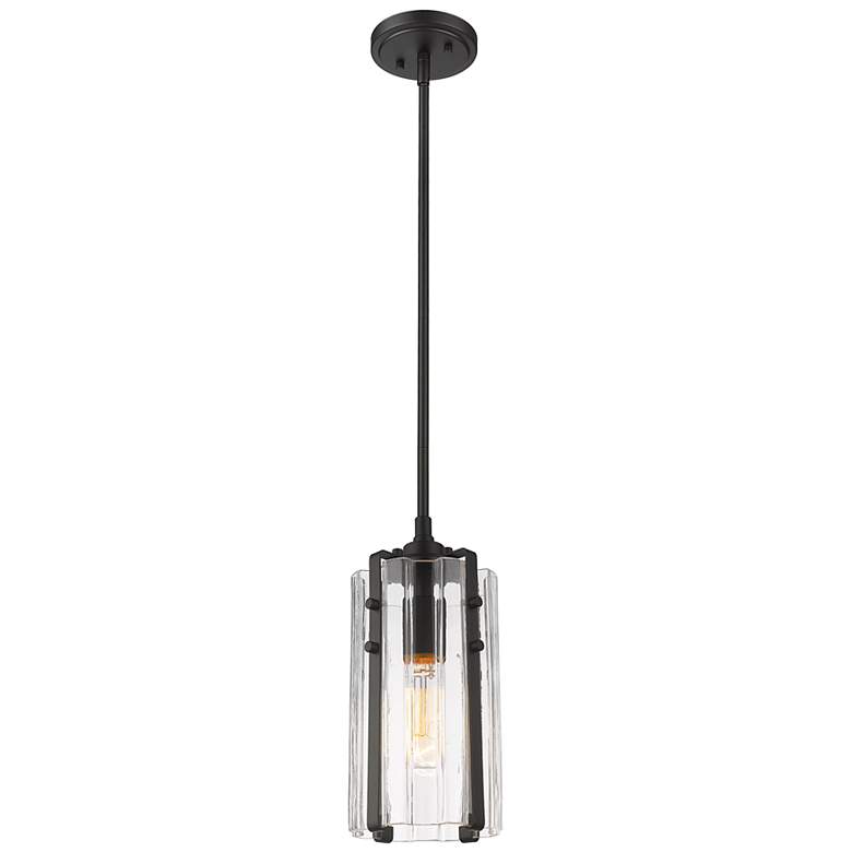 Image 5 Z-Lite 1 Light Mini Pendant in Matte Black Finish more views