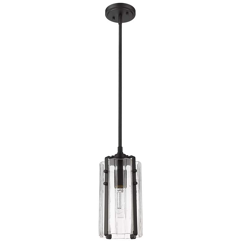Image 7 Z-Lite 1 Light Mini Pendant in Matte Black Finish more views