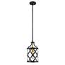 7_Z-Lite 1 Light Mini Pendant in Matte Black + Olde Brass Finish more views