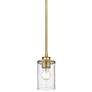 Thumbnail1 of Z-Lite 1 Light Mini Pendant in Olde Brass Finish