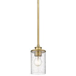 Z-Lite 1 Light Mini Pendant in Olde Brass Finish