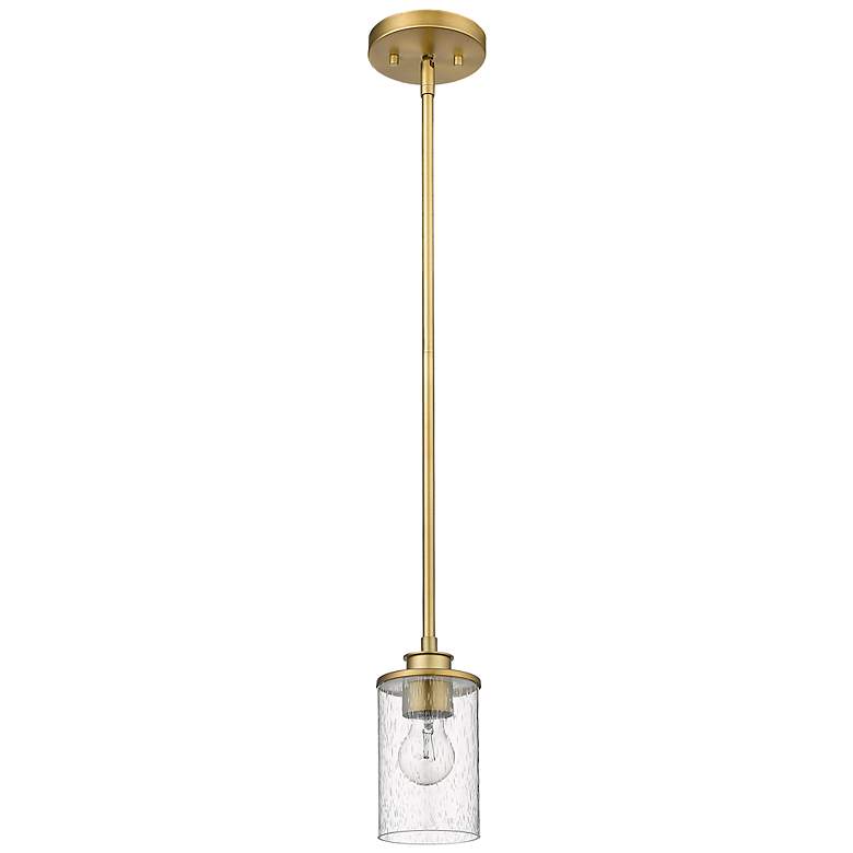Image 6 Z-Lite 1 Light Mini Pendant in Olde Brass Finish more views