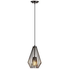 Image1 of Z-Lite 1 Light Mini Pendant in Plated Bronze Finish