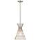 Z-Lite 1 Light Mini Pendant in Polished Nickel Finish