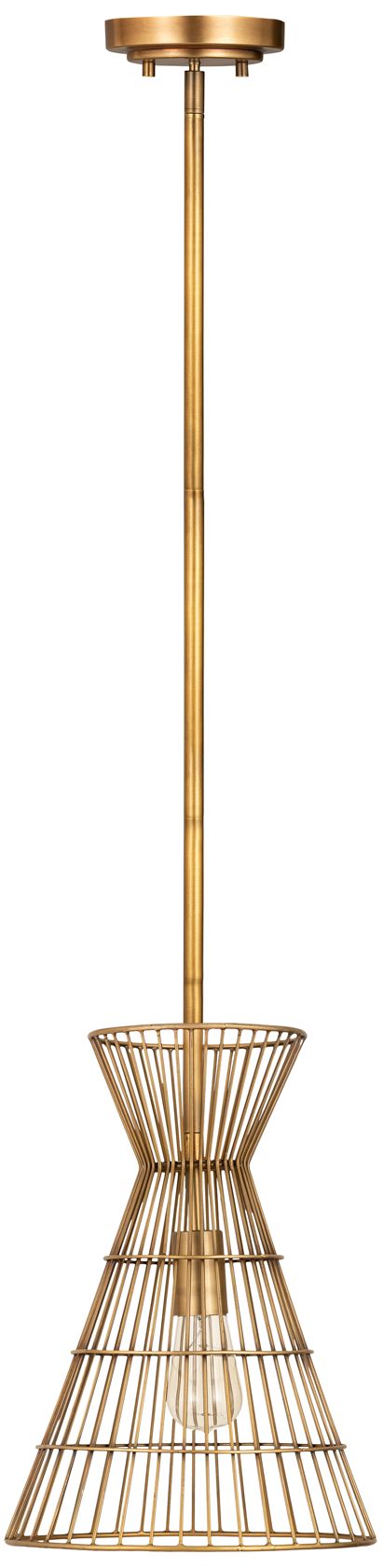 Image 4 Z-Lite 1 Light Mini Pendant in Rubbed Brass Finish more views