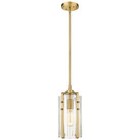 Image1 of Z-Lite 1 Light Mini Pendant in Rubbed Brass Finish