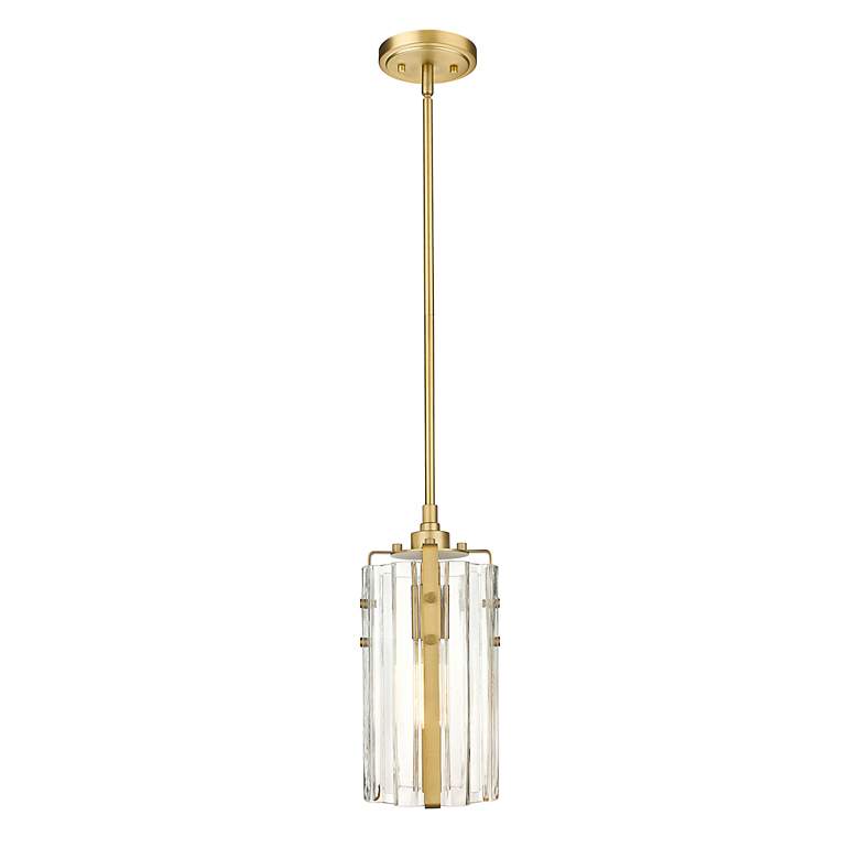 Image 4 Z-Lite 1 Light Mini Pendant in Rubbed Brass Finish more views