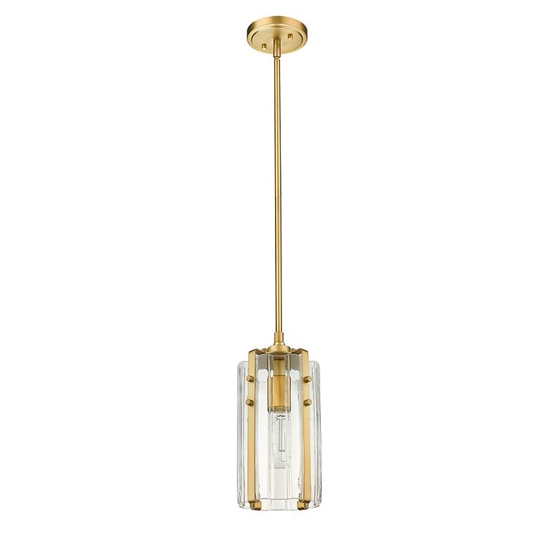Image 7 Z-Lite 1 Light Mini Pendant in Rubbed Brass Finish more views