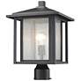 Z-Lite 1 Light Outdoor in Black Finish