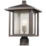 Z-Lite 1 Light Outdoor in Oil Rubbed Bronze Finish