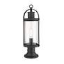 3_Z-Lite 1 Light Outdoor Pier Mounted Fixture in Black Finish more views