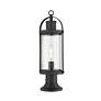 4_Z-Lite 1 Light Outdoor Pier Mounted Fixture in Black Finish more views