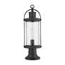 5_Z-Lite 1 Light Outdoor Pier Mounted Fixture in Black Finish more views