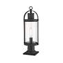 4_Z-Lite 1 Light Outdoor Pier Mounted Fixture in Black Finish more views