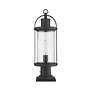 6_Z-Lite 1 Light Outdoor Pier Mounted Fixture in Black Finish more views