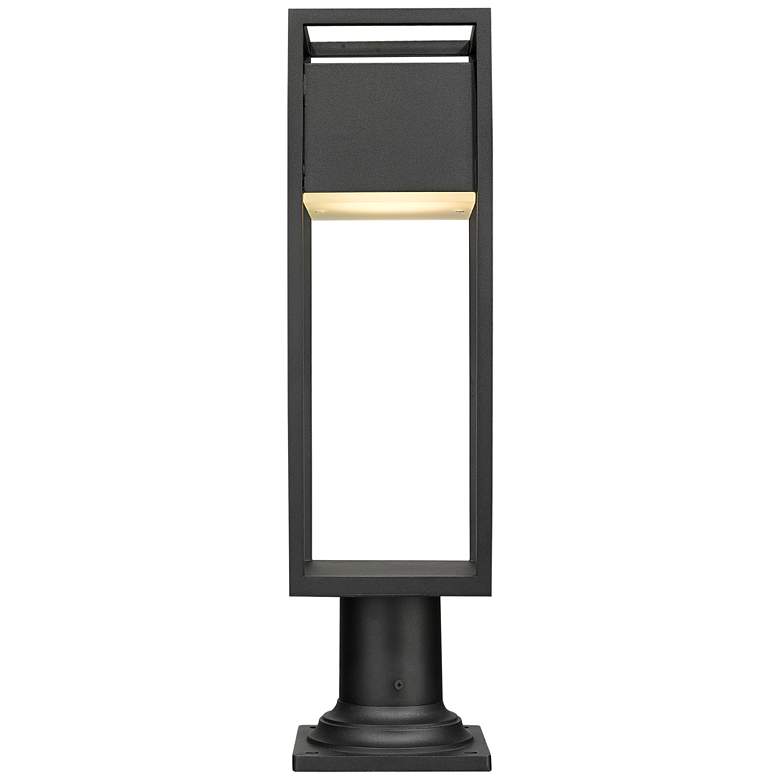 Image 5 Z-Lite 1 Light Outdoor Pier Mounted Fixture in Black Finish more views