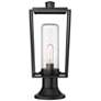 4_Z-Lite 1 Light Outdoor Pier Mounted Fixture in Black Finish more views