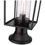 6_Z-Lite 1 Light Outdoor Pier Mounted Fixture in Black Finish more views