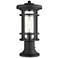 Z-Lite 1 Light Outdoor Pier Mounted Fixture in Black Finish
