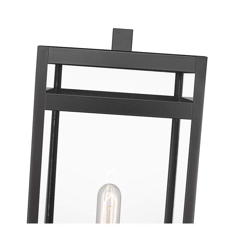 Image 4 Z-Lite 1 Light Outdoor Pier Mounted Fixture in Black Finish more views