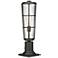 Z-Lite 1 Light Outdoor Pier Mounted Fixture in Black Finish