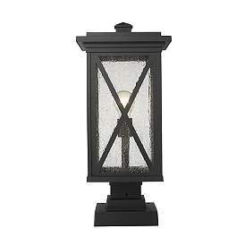 Image5 of Z-Lite 1 Light Outdoor Pier Mounted Fixture in Black Finish more views