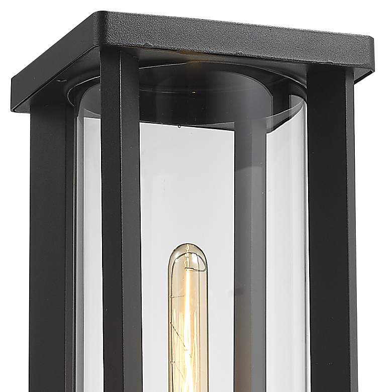 Image 2 Z-Lite 1 Light Outdoor Pier Mounted Fixture in Black Finish more views
