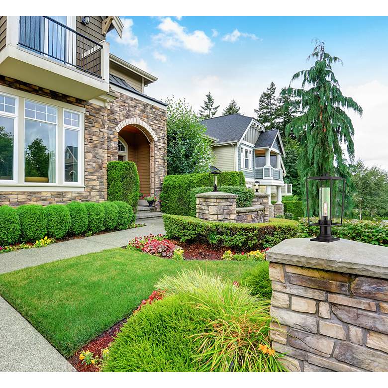 Image 4 Z-Lite 1 Light Outdoor Pier Mounted Fixture in Black Finish more views