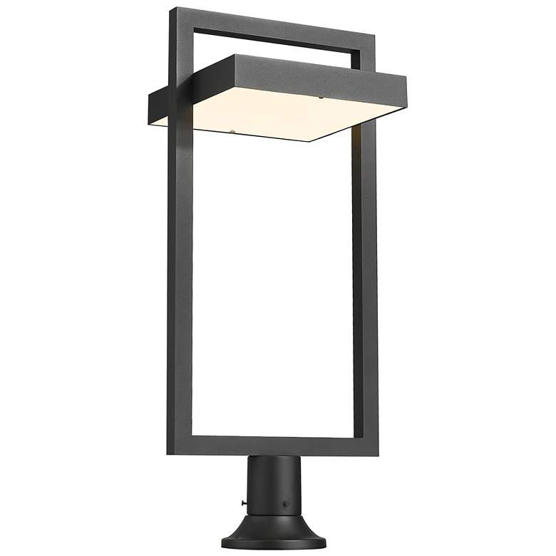 Image 1 Z-Lite 1 Light Outdoor Pier Mounted Fixture in Black Finish