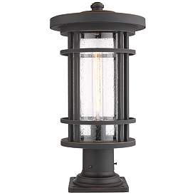Image1 of Z-Lite 1 Light Outdoor Pier Mounted Fixture in Oil Rubbed Bronze Finish