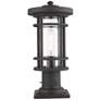 1_Z-Lite 1 Light Outdoor Pier Mounted Fixture in Oil Rubbed Bronze Finish