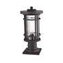 4_Z-Lite 1 Light Outdoor Pier Mounted Fixture in Oil Rubbed Bronze Finish more views