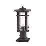 5_Z-Lite 1 Light Outdoor Pier Mounted Fixture in Oil Rubbed Bronze Finish more views