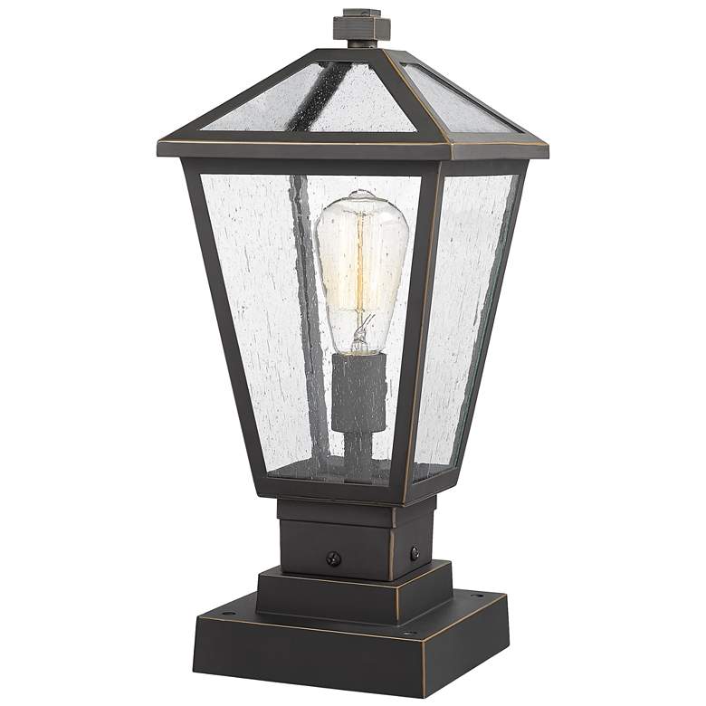 Image 1 Z-Lite 1 Light Outdoor Pier Mounted Fixture in Oil Rubbed Bronze Finish
