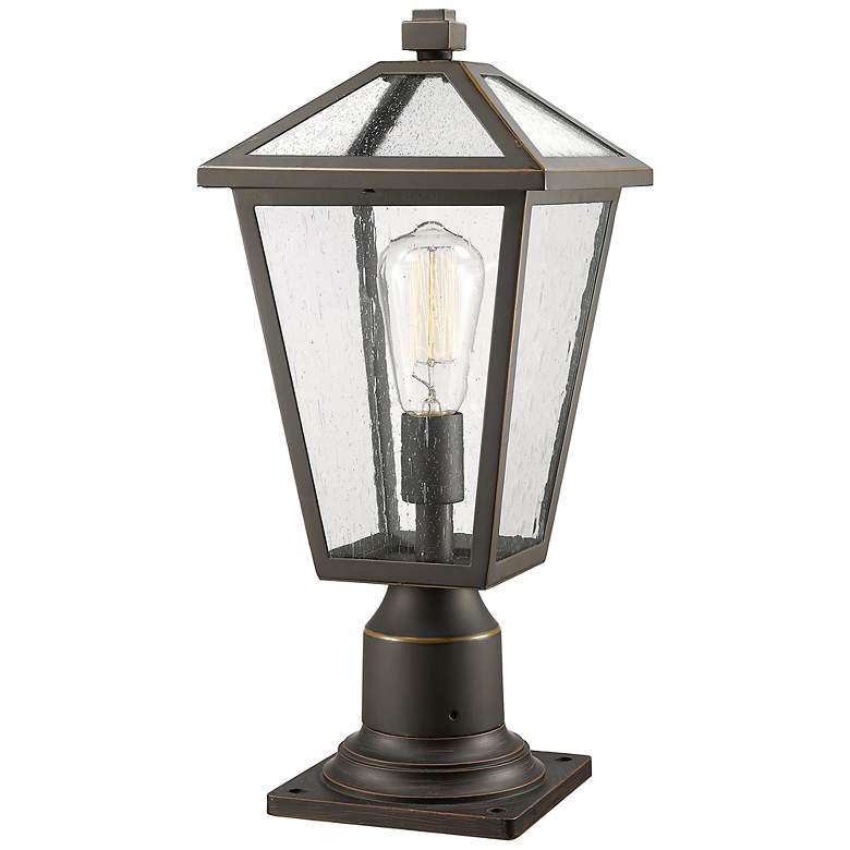 Image 2 Z-Lite 1 Light Outdoor Pier Mounted Fixture in Oil Rubbed Bronze Finish