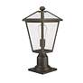 6_Z-Lite 1 Light Outdoor Pier Mounted Fixture in Oil Rubbed Bronze Finish more views