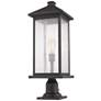 5_Z-Lite 1 Light Outdoor Pier Mounted Fixture in Oil Rubbed Bronze Finish more views