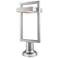 Z-Lite 1 Light Outdoor Pier Mounted Fixture in Silver Finish