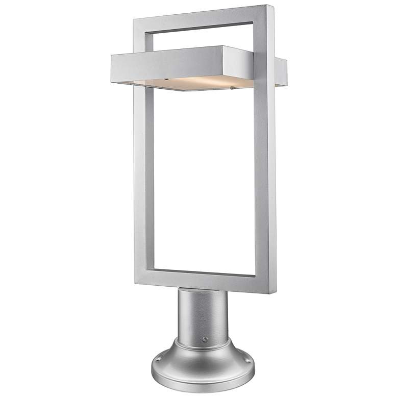 Image 1 Z-Lite 1 Light Outdoor Pier Mounted Fixture in Silver Finish